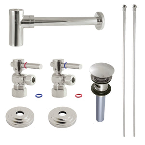 Trimscape CC53306DLTRMK2 Traditional Plumbing Sink Trim Kit with P-Trap and Overflow Drain, Polished Nickel