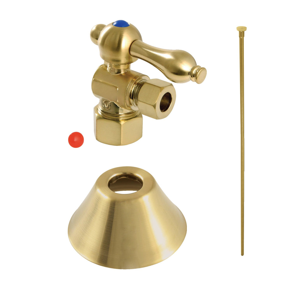 Trimscape CC53307TKF20 Traditional Plumbing Toilet Trim Kit, Brushed Brass