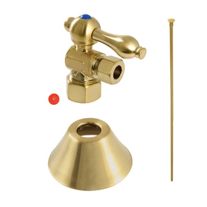Trimscape CC53307TKF20 Traditional Plumbing Toilet Trim Kit, Brushed Brass