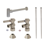 Trimscape CC53308DLLKB30 Contemporary Plumbing Sink Trim Kit with Bottle Trap, Brushed Nickel