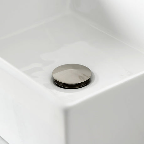 Trimscape CC53308DLTRMK1 Traditional Plumbing Sink Trim Kit with P-Trap and Drain (No Overflow), Brushed Nickel