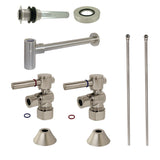 Trimscape CC53308DLVKB30 Contemporary Plumbing Sink Trim Kit with Bottle Trap and Drain, Brushed Nickel
