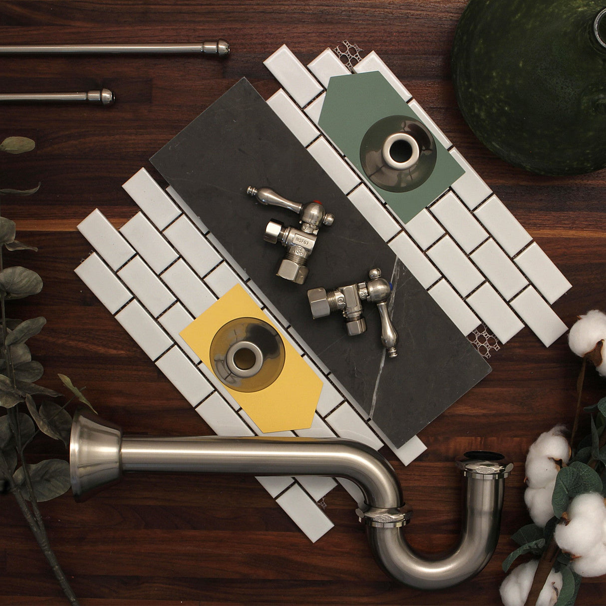 Trimscape CC53308LKB30 Traditional Plumbing Sink Trim Kit with P-Trap, Brushed Nickel