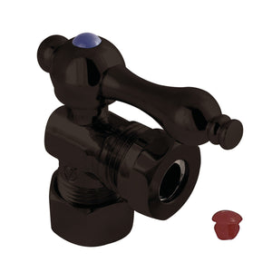 Vintage CC54305 5/8-Inch OD Comp x 1/2 or 7/16-Inch Slip Joint Quarter-Turn Angle Stop Valve, Oil Rubbed Bronze