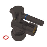 Fauceture CC54405DL 5/8-Inch OD Comp x 1/2-Inch OD Comp Quarter-Turn Angle Stop Valve, Oil Rubbed Bronze