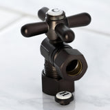 Vintage CC54405X 5/8-Inch OD Comp x 1/2-Inch OD Comp Quarter-Turn Angle Stop Valve, Oil Rubbed Bronze