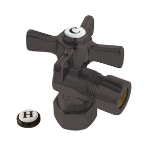 Millennium CC54405ZX 5/8-Inch OD Comp x 1/2-Inch OD Comp Quarter-Turn Angle Stop Valve, Oil Rubbed Bronze
