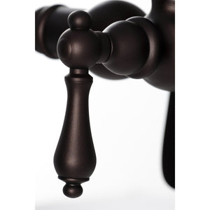 Vintage CC6013T5 Three-Handle 2-Hole Deck Mount Clawfoot Tub Faucet with Hand Shower, Oil Rubbed Bronze