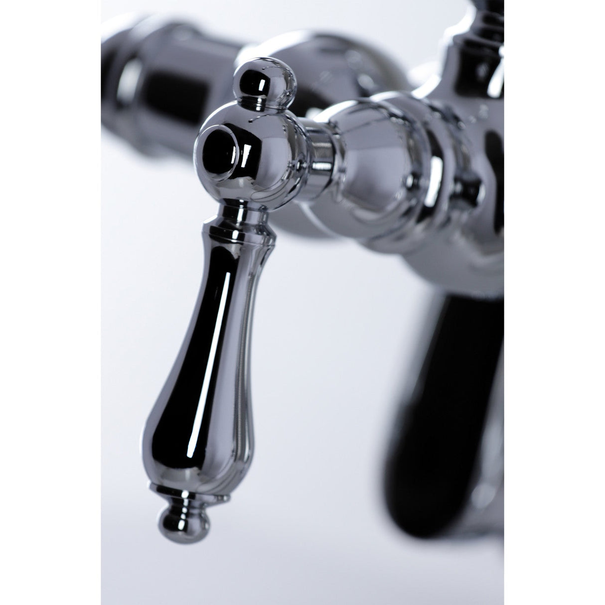 Vintage CC6014T1 Three-Handle 2-Hole Deck Mount Clawfoot Tub Faucet with Hand Shower, Polished Chrome