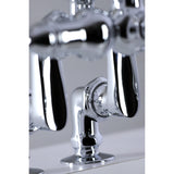 Vintage CC6018T1 Three-Handle 2-Hole Deck Mount Clawfoot Tub Faucet with Hand Shower, Polished Chrome