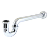 Trimscape CC6121 1-1/2 Inch Decor P-Trap with High Box Flange, 19 Inch Length, 18 Gauge, Polished Chrome