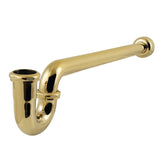 Trimscape CC6122 1-1/2 Inch Decor P-Trap with High Box Flange, 19 Inch Length, 18 Gauge, Polished Brass