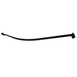 Edenscape CC6720 60-Inch-72-Inch Stainless Steel Adjustable Single Curved Shower Curtain Rod, Matte Black