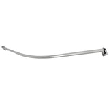 Edenscape CC6721 60-Inch-72-Inch Stainless Steel Adjustable Single Curved Shower Curtain Rod, Polished Chrome