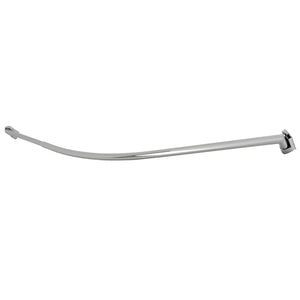 Edenscape CC6721 60-Inch-72-Inch Stainless Steel Adjustable Single Curved Shower Curtain Rod, Polished Chrome
