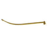 Edenscape CC6727 60-Inch-72-Inch Stainless Steel Adjustable Single Curved Shower Curtain Rod, Brushed Brass