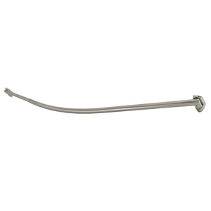 Edenscape CC6728 60-Inch-72-Inch Stainless Steel Adjustable Single Curved Shower Curtain Rod, Brushed Nickel