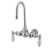 Vintage CC6T1 Two-Handle 2-Hole Tub Wall Mount Clawfoot Tub Faucet, Polished Chrome