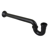 Vintage CC7120MB 1-1/2 Inch Decor P-Trap with Bell Flange, 24 Inch Length, 18 Gauge, Matte Black