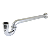 Vintage CC7121 1-1/2 Inch Decor P-Trap with Bell Flange, 24 Inch Length, 18 Gauge, Polished Chrome