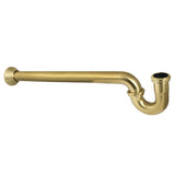 Vintage CC7127 1-1/2 Inch Decor P-Trap with Bell Flange, 24 Inch Length, 18 Gauge, Brushed Brass