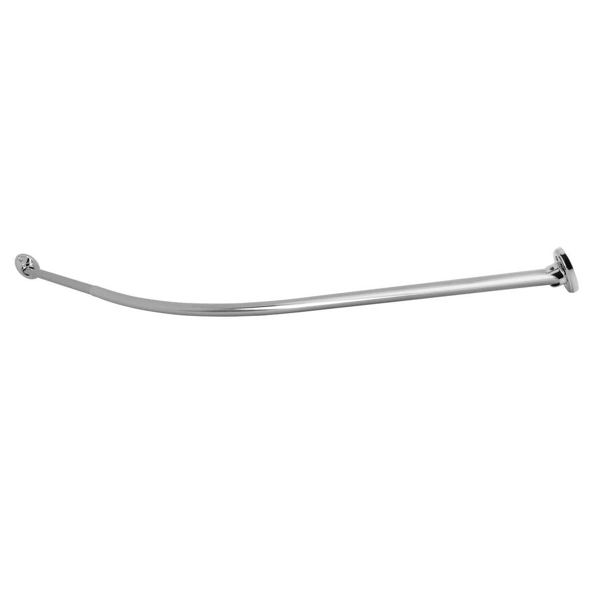 Edenscape CC7211 72-Inch Stainless Steel Single Curved Shower Curtain Rod, Polished Chrome