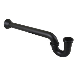 Vintage CC7240MB 1-1/4 (or 1-1/2) x 1-1/2 Inch Decor P-Trap with Bell Flange, 24 Inch Length, 18 Gauge, Matte Black