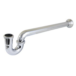 Vintage CC7241 1-1/4 (or 1-1/2) x 1-1/2 Inch Decor P-Trap with Bell Flange, 24 Inch Length, 18 Gauge, Polished Chrome