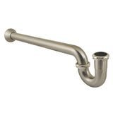 Vintage CC7248 1-1/4 (or 1-1/2) x 1-1/2 Inch Decor P-Trap with Bell Flange, 24 Inch Length, 18 Gauge, Brushed Nickel