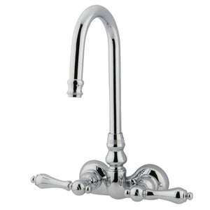 Vintage CC72T1 Two-Handle 2-Hole Tub Wall Mount Clawfoot Tub Faucet, Polished Chrome