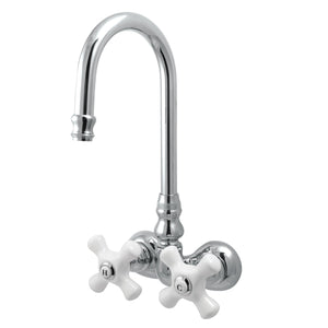 Vintage CC80T1 Two-Handle 2-Hole Tub Wall Mount Clawfoot Tub Faucet, Polished Chrome