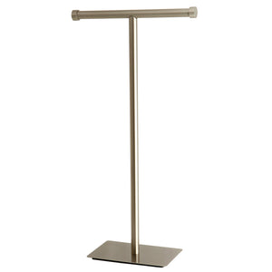 Claremont CC8108 Freestanding Double Roll Toilet Paper Holder, Brushed Nickel