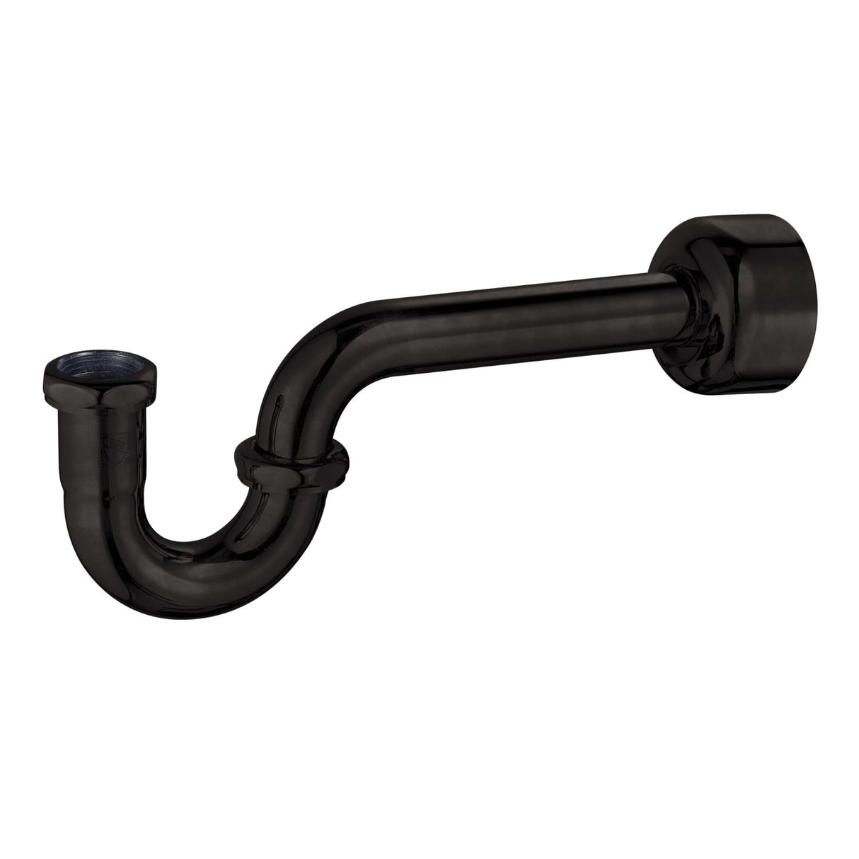 Circlet CC8140 1-1/4-inch Brass P-Trap, 18 Gauge, Matte Black
