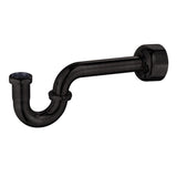 Circlet CC8140 1-1/4-inch Brass P-Trap, 18 Gauge, Matte Black