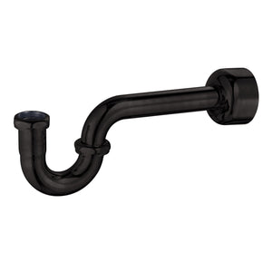 Circlet CC8140 1-1/4-inch Brass P-Trap, 18 Gauge, Matte Black
