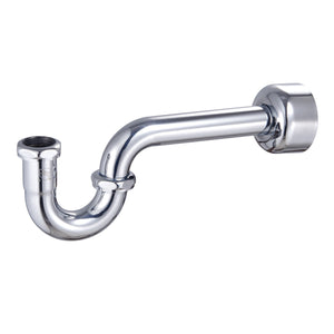 Circlet CC8141 1-1/4-inch Brass P-Trap, 18 Gauge, Polished Chrome