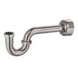 Circlet CC8148 1-1/4-inch Brass P-Trap, 18 Gauge, Brushed Nickel