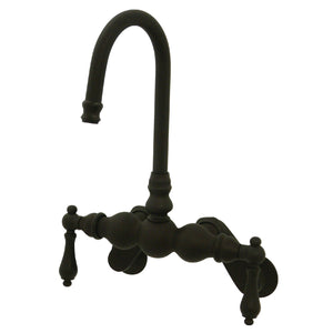 Vintage CC81T5 Two-Handle 2-Hole Tub Wall Mount Clawfoot Tub Faucet, Oil Rubbed Bronze
