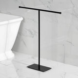 Claremont CC8200 Freestanding T-Shape Towel Rack, Matte Black