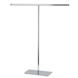 Claremont CC8201 Freestanding T-Shape Towel Rack, Polished Chrome