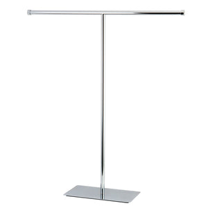 Claremont CC8201 Freestanding T-Shape Towel Rack, Polished Chrome