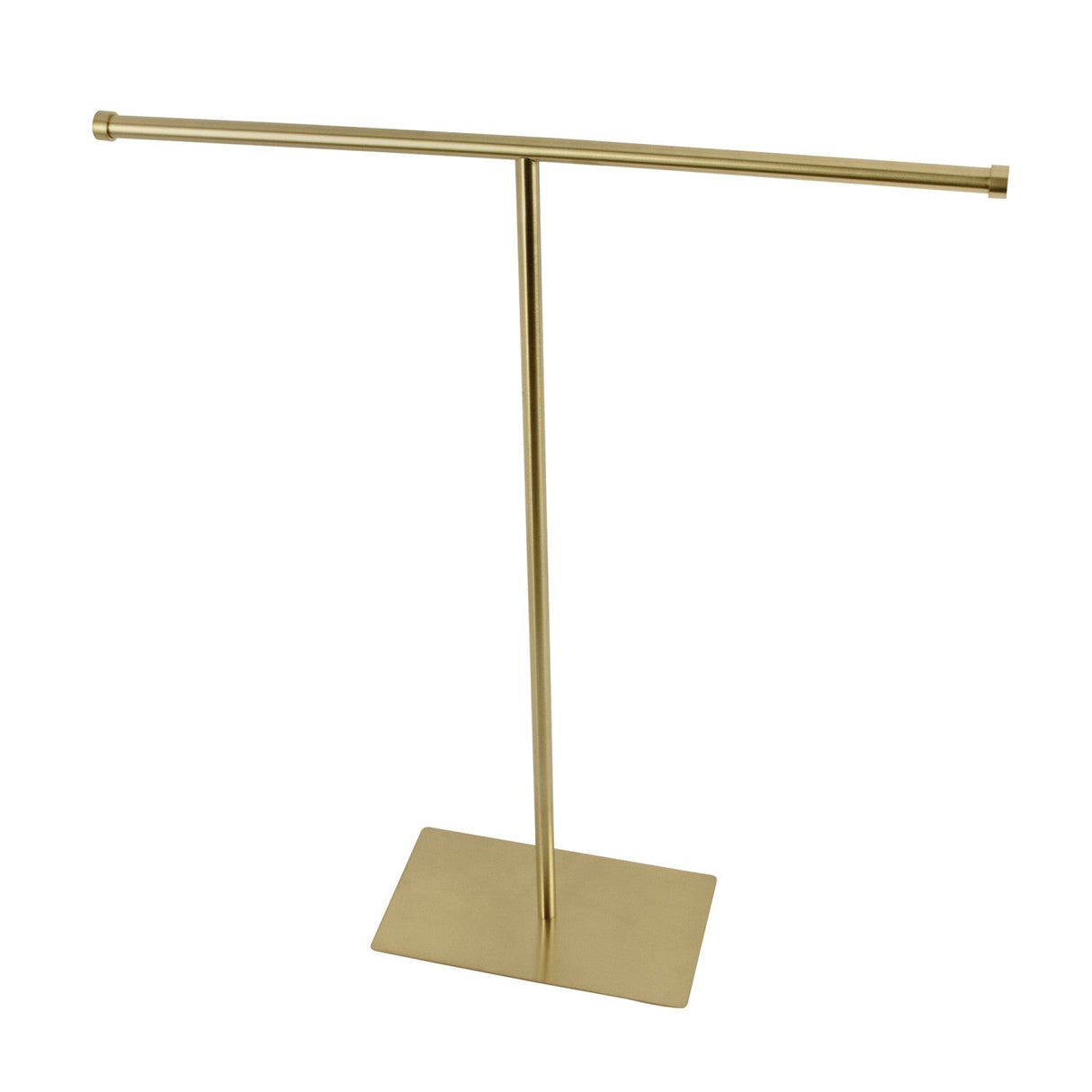 Claremont CC8207 Freestanding T-Shape Towel Rack, Brushed Brass