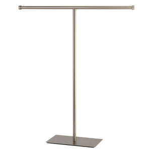 Claremont CC8208 Freestanding T-Shape Towel Rack, Brushed Nickel