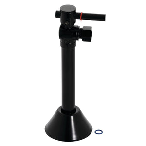 Vintage CC83200DL 1/2-Inch Sweat x 3/8-Inch OD Comp Quarter-Turn Angle Stop Valve with 5-Inch Extension, Matte Black