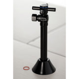 Concord CC83200DX 1/2-Inch Sweat x 3/8-Inch OD Comp Quarter-Turn Angle Stop Valve, Matte Black