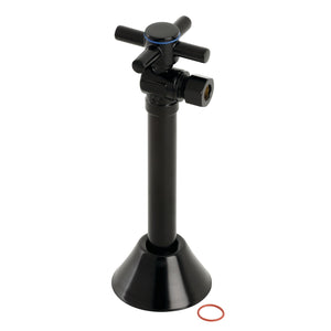 Concord CC83200DX 1/2-Inch Sweat x 3/8-Inch OD Comp Quarter-Turn Angle Stop Valve, Matte Black