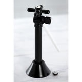 Vintage CC83200X 1/2-Inch Sweat x 3/8-Inch OD Comp Quarter-Turn Angle Stop Valve, Matte Black