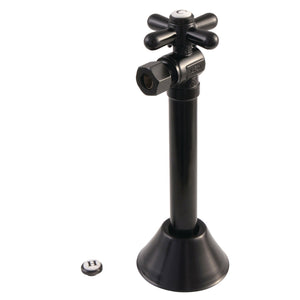 Vintage CC83200X 1/2-Inch Sweat x 3/8-Inch OD Comp Quarter-Turn Angle Stop Valve, Matte Black