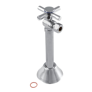 Concord CC83201DX 1/2-Inch Sweat x 3/8-Inch OD Comp Quarter-Turn Angle Stop Valve, Polished Chrome