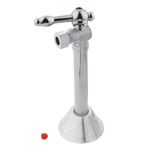 Vintage CC83201KL 1/2-Inch Sweat x 3/8-Inch OD Comp Quarter-Turn Angle Stop Valve, Polished Chrome